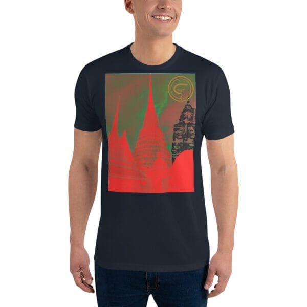 Wat Arun (Temple of Dawn) Apocalypse - Short Sleeve T-shirt - Image 7