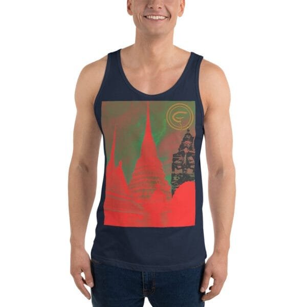 Wat Arun (Temple of Dawn) Apocalypse - Men's Tank Top - Image 3