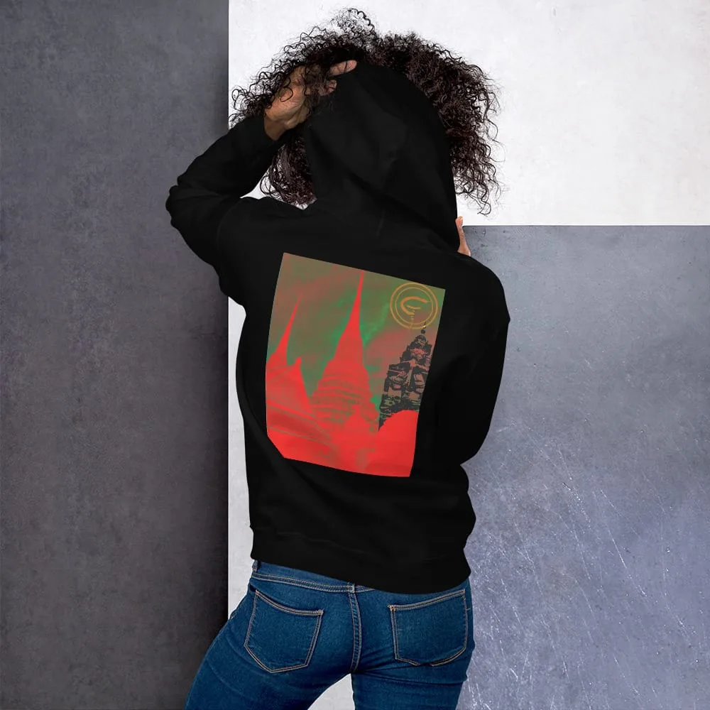 Wat Arun (Temple of Dawn) Apocalypse - Unisex Hoodie 3 Wat Arun (Temple of Dawn) Apocalypse - Unisex Hoodie - Image 3