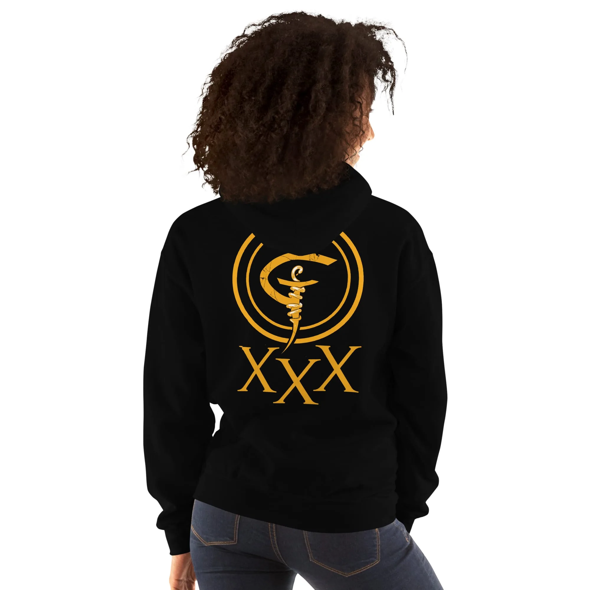 sculpted by the gods activewear unisex-heavy-blend-hoodie-black-back